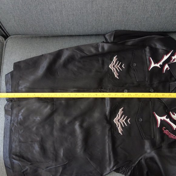 Diesel 100% Rayon-Viscose Casual Button Down Short Sleeve Black Shirt Size S - Picture 12 of 14